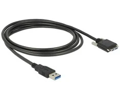 USB kabelis Delock USB-A - microUSB 3 m, juodas (83599)