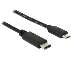 DELOCK Cable USB Type-C 2.0 male > USB 2.0 type Micro-B male 1 m juodas