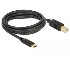 Kabelis USB Delock KABELIS USB-C(M)->B(M) 2.0 3M JUODA DELOCK