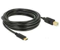Kabelis USB Delock KABELIS USB-C(M)->B(M) 2.0 4M JUODA DELOCK