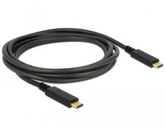 Delock Cable USB 3.1 Gen 1 USB Type-C™ kištukas > USB Type-C™ kištukas el. žymeklis 2 m juodas