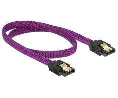 Delock SATA - SATA, 0,5 m, violetinė (83691)