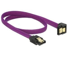 Delock SATA - SATA, 0,5 m, violetinė (83696)