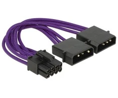 Delock 0.15m, Violetinis (83705)