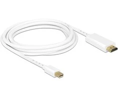 Delock Cable Mini Displayport 1.1 male > HDMI-A male 3 m balta