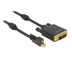 Delock kabelis mini Displayport 1.2 kištukas su varžtu > DVI kištukas aktyvus 2 m