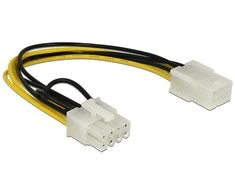 Delock maitinimo kabelis PCIE 6 kontaktų moteriškas > 8 kontaktų vyriškas PCIE