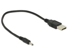 Delock Kabelis USB Typ-A Stecker Power > DC 3,0 x 1,1 mm Stecker 27 cm