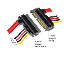Delock Verlängerungskabel SATA 6 Gb/s 22 Pin Stecker > SATA