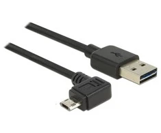 DELOCK USB kabelis A -> micro B St/St 1.00m 90° jungtis