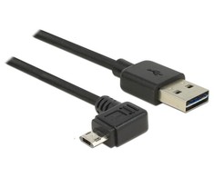 Delock kabelis EASY USB 2.0-A EASY Micro-B kairėje/dešinėje 0,5 m