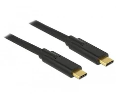 Delock Kabelis USB 2.0 USB Type-C Stecker > USB Type-C Stecker 3,0 m juodas 3 A