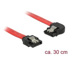 Delock SATA - SATA, 0,3m, raudona (83963)