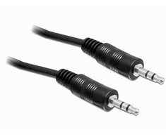 Kabelis Delock Jack 3.5mm - Jack 3.5mm 2.5m juoda (84001)