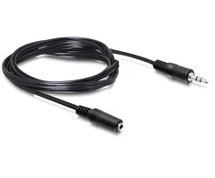 Delock Kabelis minijack plėtinys M/F 3Pin 3m juoda
