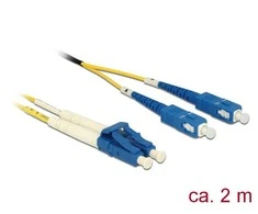 Šviesolaidinis delock Patchcord LC - LC Multimode OS2 09/125 µm, 2 m (84610)