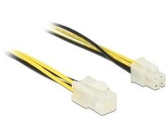 Delock ATX/EKP 4-pin - ATX/EKP 4-pin, 0.3 m, geltona (84954)