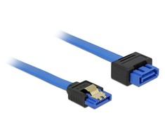 DELOCK ilgintuvas SATA 6 Gb/s lizdas tiesus > SATA kištukas tiesus 50cm mėlynas skląsčio tipas