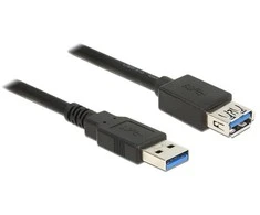 DELOCK ilgintuvas USB 3.0 Type-A kištukas > USB 3.0 Type-A kištukas 0,5 m juodas