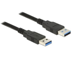 DELOCK Cable USB 3.0 Type-A male > USB 3.0 Type-A male 2,0 m juodas