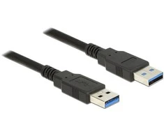 DELOCK Cable USB 3.0 Type-A male > USB 3.0 Type-A male 5.0 m juodas