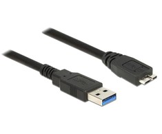 DELOCK Cable USB 3.0 Type-A male > USB 3.0 Type Micro-B male 1,5 m juodas