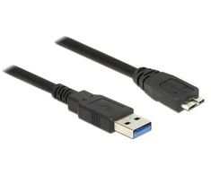 DELOCK Cable USB 3.0 Type-A male > USB 3.0 Type Micro-B male 1,5 m juodas