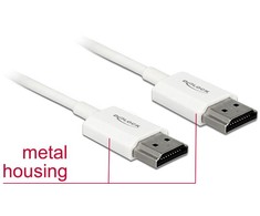 Delock 85139 - 4.5 m - HDMI Type A (Standard) - HDMI Type A (Standard) - 3840 x 2160 pikselių - 3D - Baltas