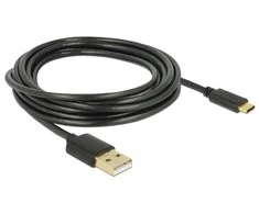 Delock kabelis USB 2.0 Type-A kištukas > Type-C™ 2.0 kištukas 3,0 m juodas