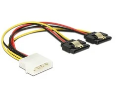 Delock Molex - SATA x2, 0.2m, Multicolor (85237)