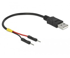 Delock A tipo USB maitinimo kabelis iki 2 x kištuko vieno maitinimo 10 cm