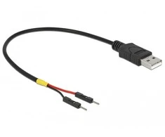 Delock A tipo USB maitinimo kabelis iki 2 x kištuko vieno maitinimo 20 cm