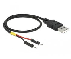 Kabelis USB Delock USB-A - 2x1-pin 0.3 m Juodas (85402)
