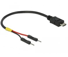 Delock USB Stromkabel Micro-B auf 2 x Pfostenstecker einzeln Strom 10 cm
