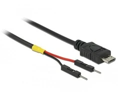 Delock USB Stromkabel Micro-B auf 2 x Pfostenstecker einzeln Strom 10 cm