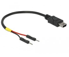 Delock USB Stromkabel Mini-B auf 2 x Pfostenstecker einzeln Strom 10 cm