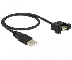 Delock kabelis USB 2.0 A kištukas > USB 2.0 A kištukas, skirtas montuoti 0,5 m