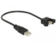 Delock kabelis USB 2.0 A kištukas > USB 2.0 A kištukas montavimui 0,25 m