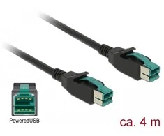 Delock PoweredUSB Kabelis Stecker 12 V > PoweredUSB Stecker 12 V 4 m für POS