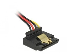 Delock Stromkabel SATA 15 Pin Buchse > 4 Pin Molex Stecker Metall 30 cm