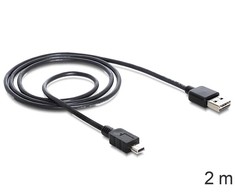 „Delock“ kabelis EASY-USB 2.0 tipo A kištukas > USB 2.0 tipo Mini-B kištukas 2 m