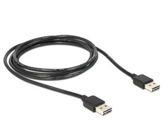 DeLOCK 85556 kabelis USB USB 2.0 2 m USB A Juodas