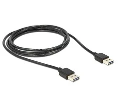 DeLOCK 85556 kabelis USB USB 2.0 2 m USB A Juodas