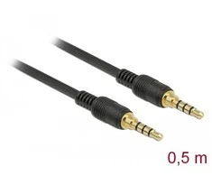 Delock Klinkenkabel 3,5 mm 4 Pin Stecker > Stecker 0,5 m juodas
