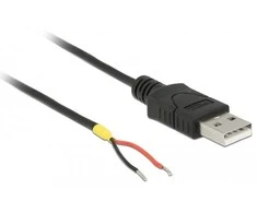 Delock kabelis USB 2.0 tipo A kištukas > 2 x atviri kabelio galai galia 1,5 m Raspberry