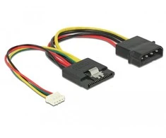 Delock DELOCK maitinimo kabelis SATA 15Pin Bu > Molex 4Pin St + 4Pin Bu