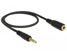 Delock Verlängerungskabel Klinke 3,5 mm 5 Pin Stecker zu Buchse 0,5 m juodas