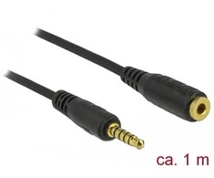 Delock Verlängerungskabel Klinke 3,5 mm 5 Pin Stecker zu Buchse 1 m juodas