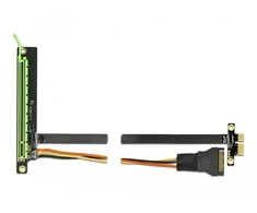 Delock PCIe x4, 0.3m, Juodas (85768)