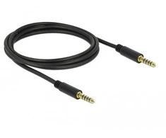 Delock Klinkenkabel 4,4 mm 5 Pin Stecker zu Stecker 2 m juodas